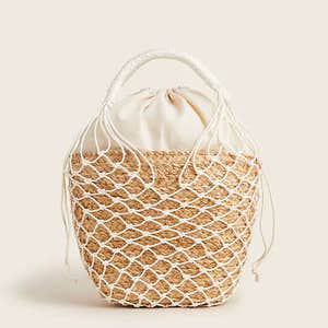 J.Crew Sedona Basket Bag in Straw