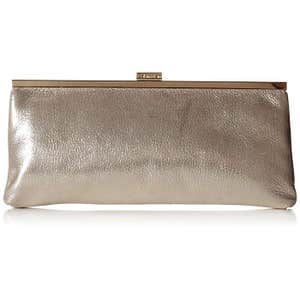 Calvin Klein Metallic Suede Clutch