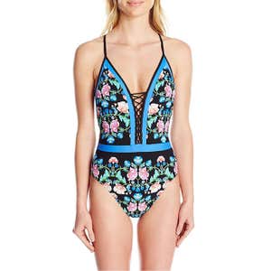 Nanette Lepore Floral Print Goddess Swimsuit