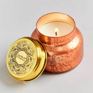 Capri Blue Iridescent Jar Candle In Fall Leaves