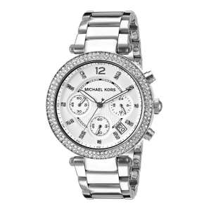 Michael Kors Parker Silver Tone Watch