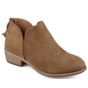 Brinley Co. Tassel Faux Suede Comfort Sole Bootie
