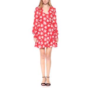 Adelyn Rae Sienna Woven Printed Ruffle Dress