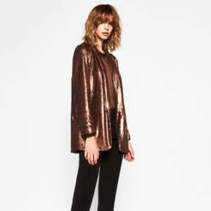 Zara Sequinned Blazer