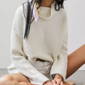 Pilcro Cowl Neck Sweater