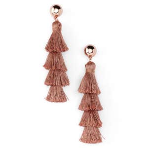 BaubleBar Luisa Tassel Drop Earrings: Sale $31.90, After Sale $38
