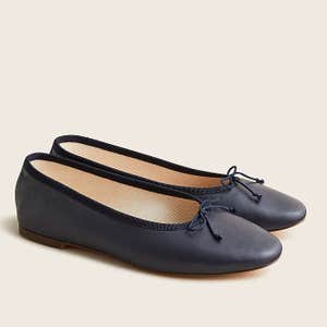 J.Crew Zoe Ballet Flats In Leather