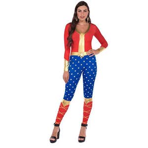 Tipsy Elves Patriotic Super Hero Halloween Costume Body Suit