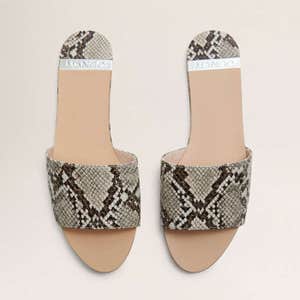 Mango Snake-Effect Sandals