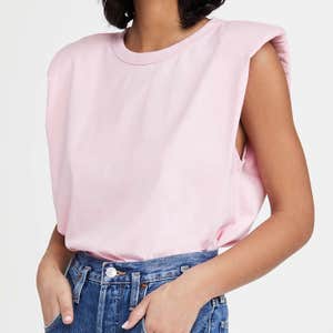 Endless Rose Padded Shoulder T-Shirt