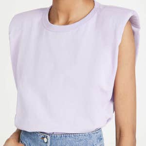 Endless Rose Padded Shoulder T-Shirt