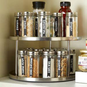 2-Tier Stainless Steel Lazy Susan