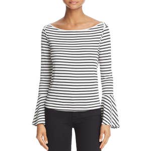 Splendid Striped Bell Sleeve Tee