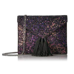 The Fix Izzi Glitter Envelope Clutch