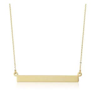 Collection 14k Flat Bar Rolo Adjustable Chain Necklace