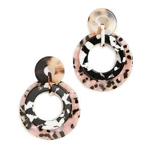 Lele Sadoughi Banded Hoop Earrings