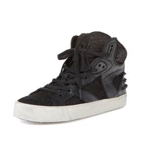 Ash Sonic Snake Embossed High Top Sneaker