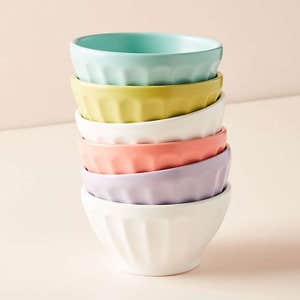 Anthropologie Matte Latte Bowls