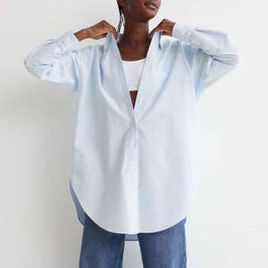 H&M Long Oxford Shirt