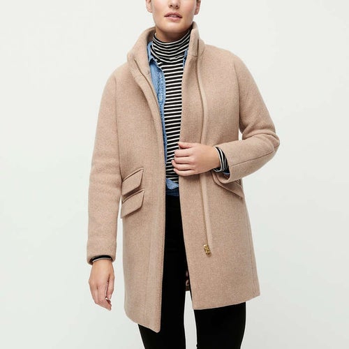 J.Crew Cocoon Coat In Italian Stadium-Cloth Wool