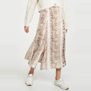 re:named Ethan Snake Midi Skirt