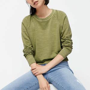 J.Crew Crewneck Pullover In Vintage Cotton Terry