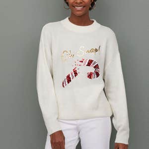 H&M Knit Sweater With Sequin Motif