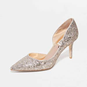 Badgley Mischka Daisy Glitter Pumps