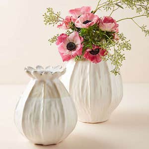 Anthropologie Lotus Pod Vase