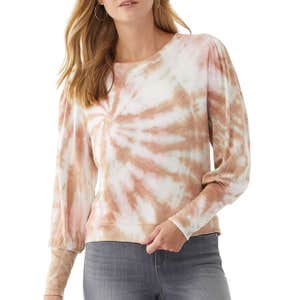 Scoop Puff Sleeve Sweatshirt