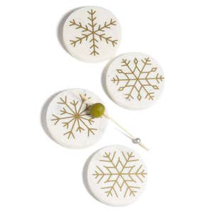 Nordstrom at Home Snowflake Marble Costers