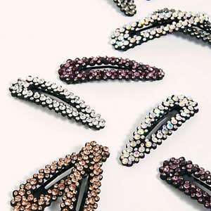 Free People Oversized Rhinestone Barrette Set