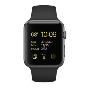 Apple Sport Watch 42mm Space Gray Aluminum Case with Black Sport Band
