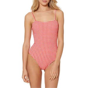 Red Carter One-Piece Swimsuit