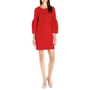 MinkPink Shameless Rib Knit Full Sleeve Dress