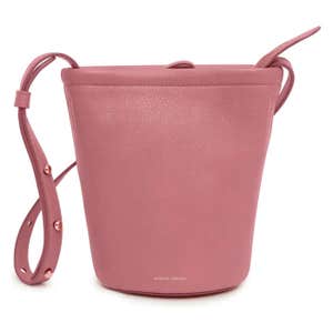 Mansur Gavriel Mini Leather Zip Bucket Bag