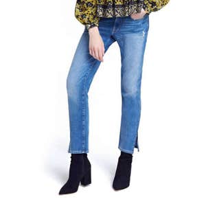 Frame Le Boy Zip Hem Crop Jeans