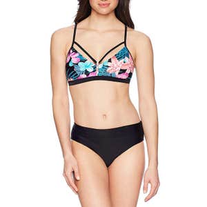 Coastal Blue Strappy Bikini Top