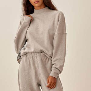 Reformation Mock Neck Sweatshirt