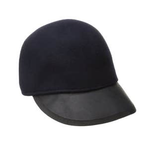 Genie by Eugenia Kim Women's Alex Wool Felt Baseball Cap with Fur Pom