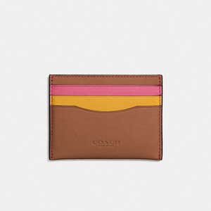 Coach Card Case In Colorblock