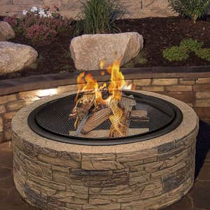 Sun Joe Fire Joe 35" Cast Stone Fire Pit