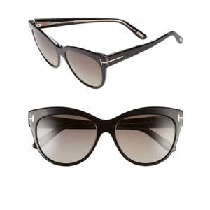 Tom Ford Lily 56mm Polarized Cat Eye Sunglasses
