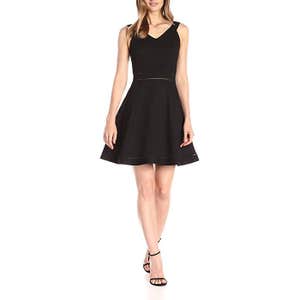 French Connection Women's Lula Stretch Fit-and-Flare Dress