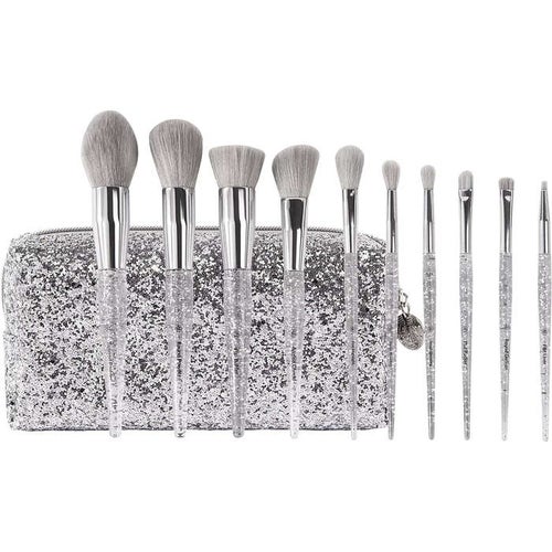 BH Cosmetics Remix Dance Brush Beat 10 Piece Face & Eye Brush Set With Bag