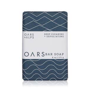 Oars + Alps Natural Exfoliating Blue Charcoal Oars Bar Soap