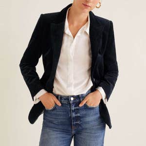 Corduroy Structured Blazer