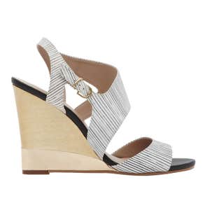 Colbert Striped Wedge Sandals