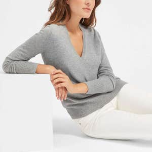 Everlane The Cashmere V-Neck - "I'm a big fan of this brand. Beautiful, classic pieces for everyday wear."