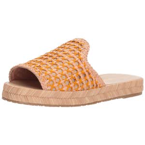 KAANAS Martinique Woven Espadrille Slide Sandal